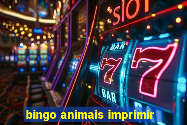 bingo animais imprimir